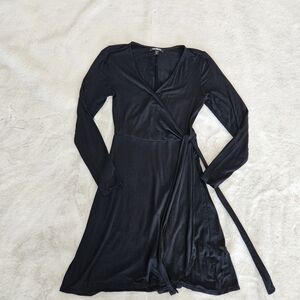 Express Black Wrap Dress